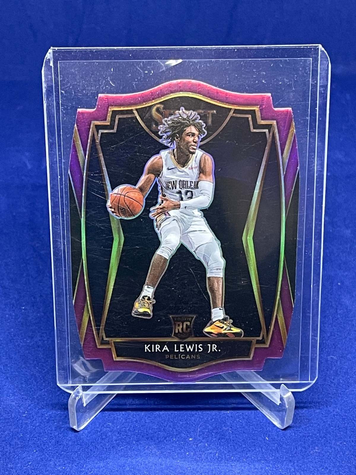 KIRA LEWIS JR 2020-21 PANINI SELECT PREMIER LEVEL PURPLE PRIZM DIE CUT RC #D /99