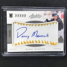 2020 Absolute Danny Mendick Rookie Baseball Material Auto Gold 5/10