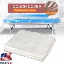 100pcs Disposable Plastic Bed Cover 35.4"x70.8" For Tattoo Massage Tables Sheet