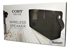 NEW COBY DECOR WIRELESS BLUETOOTH SPEAKER BLACK