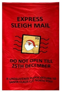 large red santa ensacark