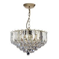 Endon Lighting Fargo 3 Light Pendant, Gold Endon Lighting Fargo 3 Light Pendant, Gold