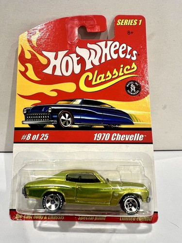 Hot Wheels 2004 Classics Series 1 1970 CHEVELLE SS RARE Antifreeze Green