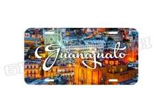 GUANAJUATO MEXICO PLACA DE ALUMINIO IMPRESA PARA VEICULO 