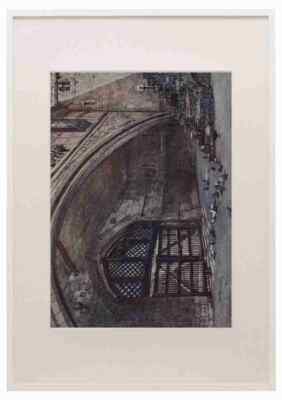 Fulleylove John 1845 1908 The Tower of London 1908 The Traitors Gate A3 A4 Rahmen