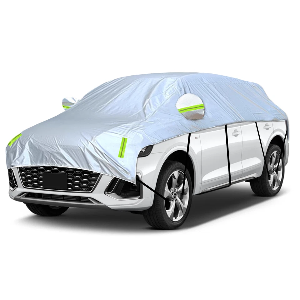 Top Roof Cover Half Body Sun UV Snow Resistant Waterproof Outdoor for Sedan SUV Foto 3 de 4