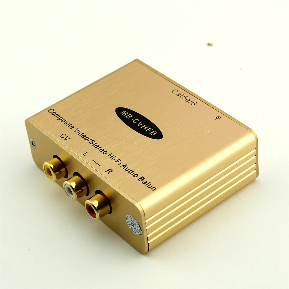 1pair Composite Video/Stereo Hi-Fi Audio Extender Balun Over Single RJ45 CAT5e/6 - Image 3 of 4