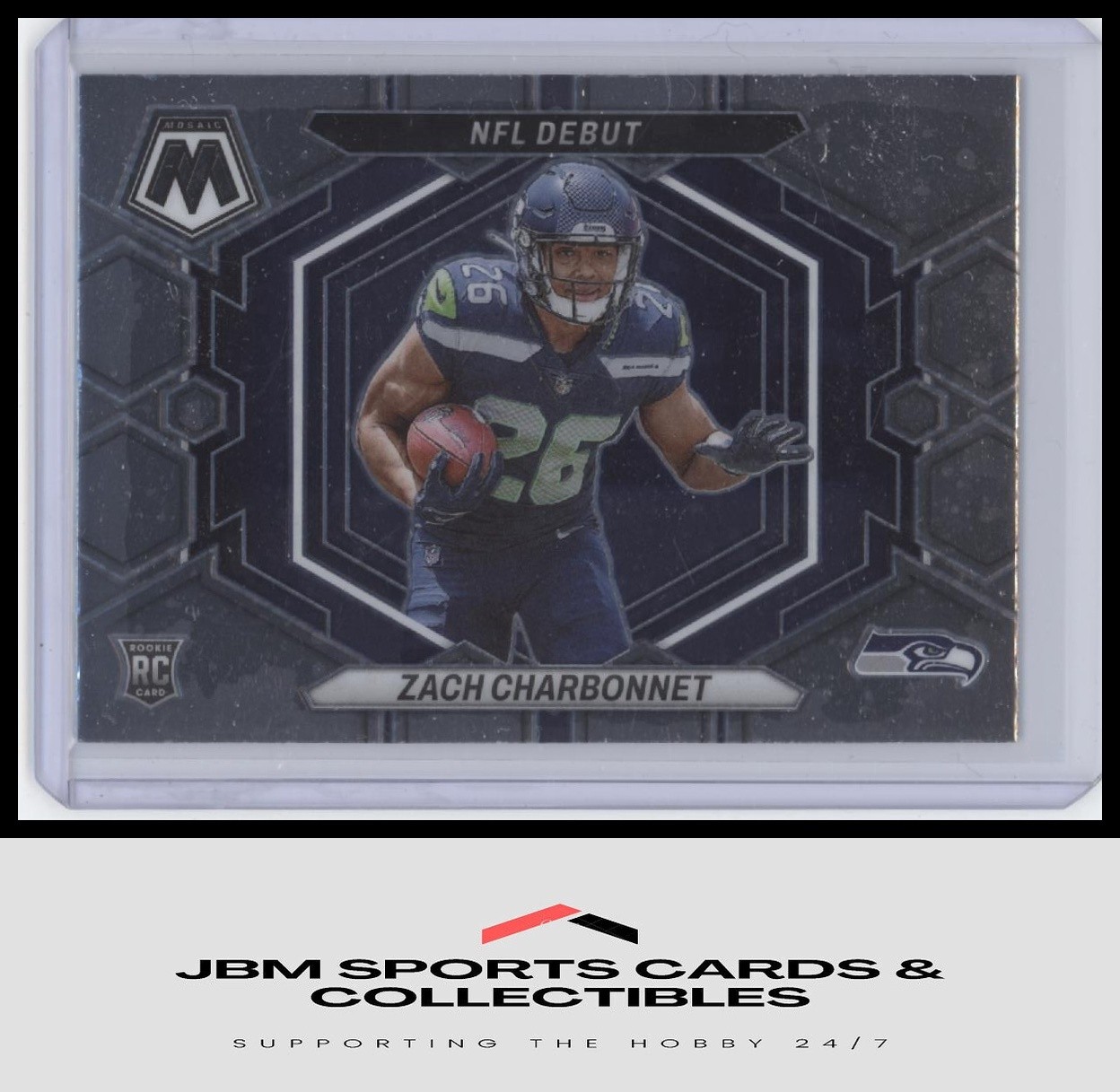 2023 Panini Mosaic NFL Debut #ND-11 Zach Charbonnet RC