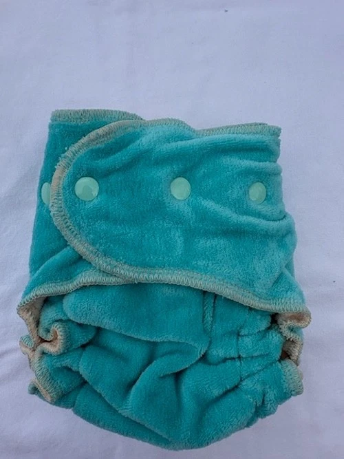 Loveybums Medium Aquamarine Organic Velour Diapers With Snaps . Fit 9-22 lbs.
Opens in a new window 