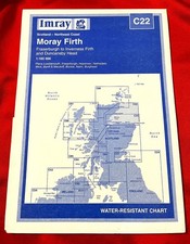 IMRAY YACHTING CHART C22 SCOTLAND MORAY FIRTH INVERNESS WATER RESISTANT