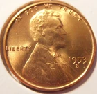1953 S Lincoln Cent, Better Grade BU (53SBG8)