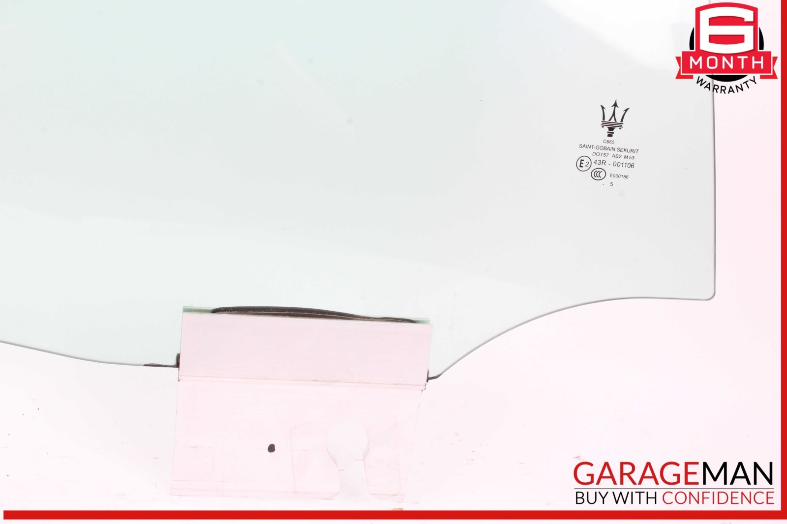 14-22 Maserati Ghibli M157 Rear Right Passenger Side Door Window Glass OEM