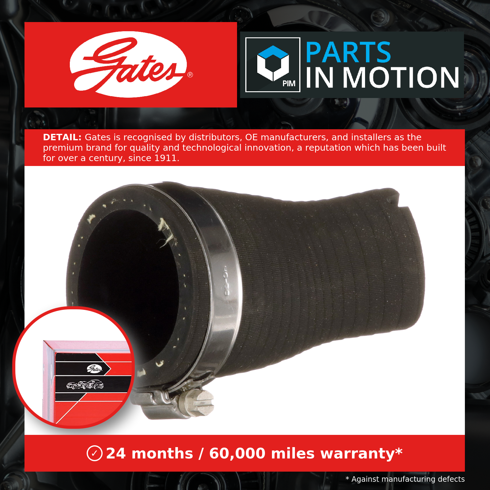 4x ✅Fits GATES-PRZEWODY 09-0588 AIR SUPPLY HOSE TURBO ⭐UK Seller⭐ - Image 9