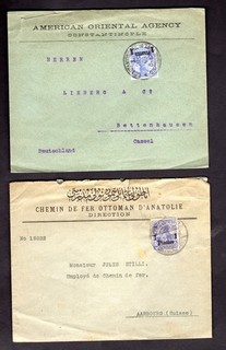 Dt. Post in der Türkei 2 Briefe