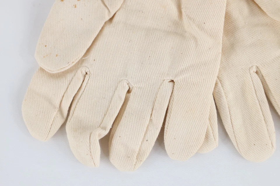 Guantes de Trabajo Deadstock De Colección Años 30 40 Wells Lamont Corp Azul Top 8 OZ Franela EE. UU. Foto 4 de 4