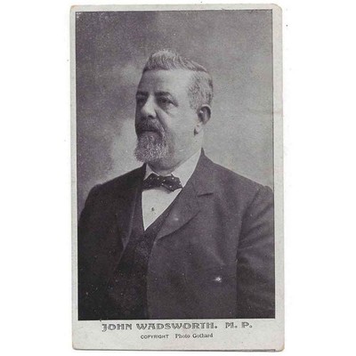 John Wadsworth Abgeordneter für Hallamshire, Präsident Yorks Miners Association, Postkarte