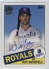 2019 Topps Archives Fan Favorite 1985 Design Whit Merrifield #FFA-WM Auto h3r