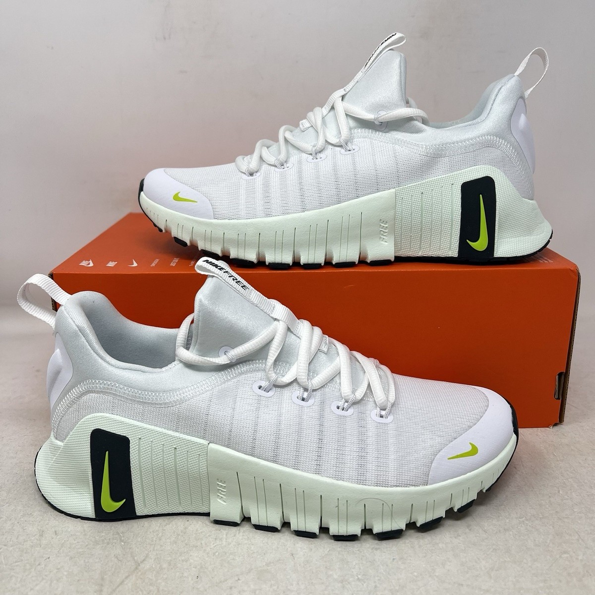 Nike Free Metcon 6 White Barely Green Womens 8.5 Training Shoes N