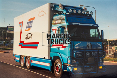 LKW Foto Volvo FH12 Kofferauflieger Schweden blau ALWEX Ekeri Gan Frakt Åk #a6cg
