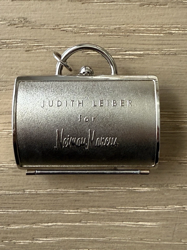 Judith Lieber Vintage Silver Tone Enamel Teddy Bear Trinket Box EUC Rare - Image 2 of 4