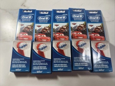 Oral-B Kids Replacement Brush Heads Disney Pixar Cars Extra Soft 5 Packs Of 2