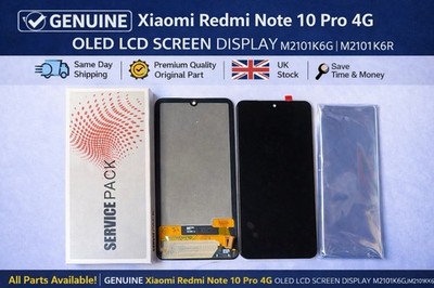 ORIGINAL Xiaomi Redmi Note 10 Pro 4G OLED LCD BILDSCHIRM DISPLAY M2101K6G M2101K6R