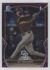 2023 Bowman Draft Chrome Fuchsia Lunar Refractor /199 Jay Beshears #BDC-166 03j5