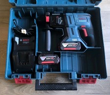 Bosch GBH 18V-21 18V Brushless Cordless SDS Plus Hammer Drill +2x4.0Ah Batteries
