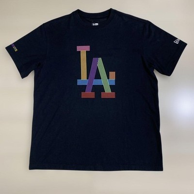New Era BTS x MLB Dynamite Dodgers Black T-Shirt M Collab