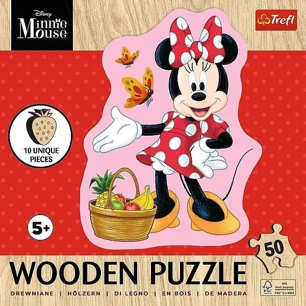 Trefl Mehrfarbig Holz Puzzle Junior 50 - Minnie Mouse (50 Teile) - Bild 4