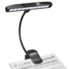 USB Rechargeable Clip-on Music Stand Light with Flexible Gooseneck