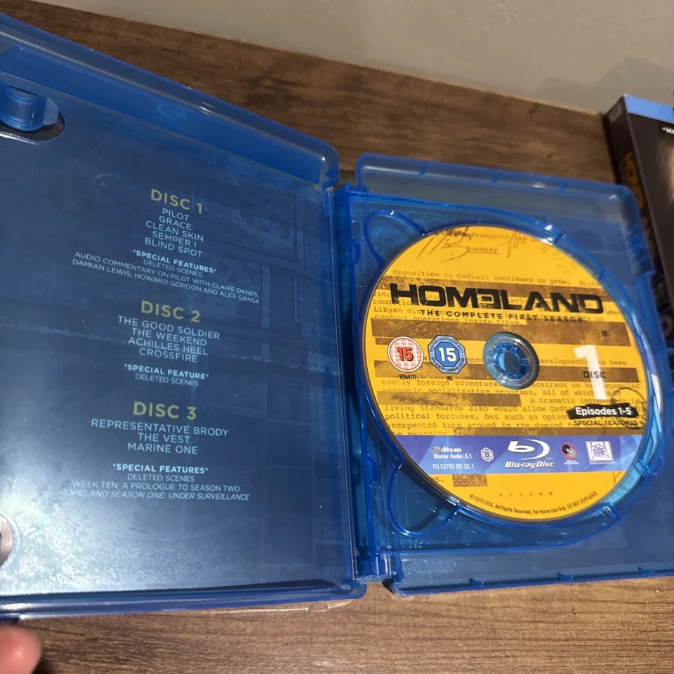 Homeland Seasons 1 2 & 3 On Blu-ray & DVD. 2 Brand New Sealed. See Photos - Image 3 of 4
