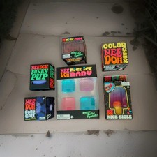 Needoh Lot 6 Pack - Pup, Fuzz, Cube, Sicle, Color Change And Ice Baby -Free Ship