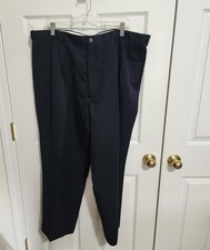 HAGGAR PERFORMANCE COOL 18 44X30 MENS GRESS PANTS NWT