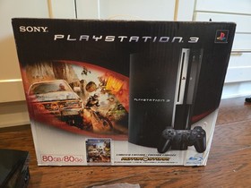 Sony PlayStation 3 80GB Console PS3 CECHE01 Backwards Compatible w/ Box