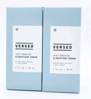 New! VERSED Just Breathe Clarifying Facial Serum Bundle