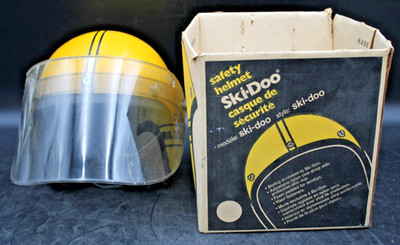 Near Mint Orig Box Med 1960s 1970s SKI-DOO Snowmobile Helmet Adult M TNT