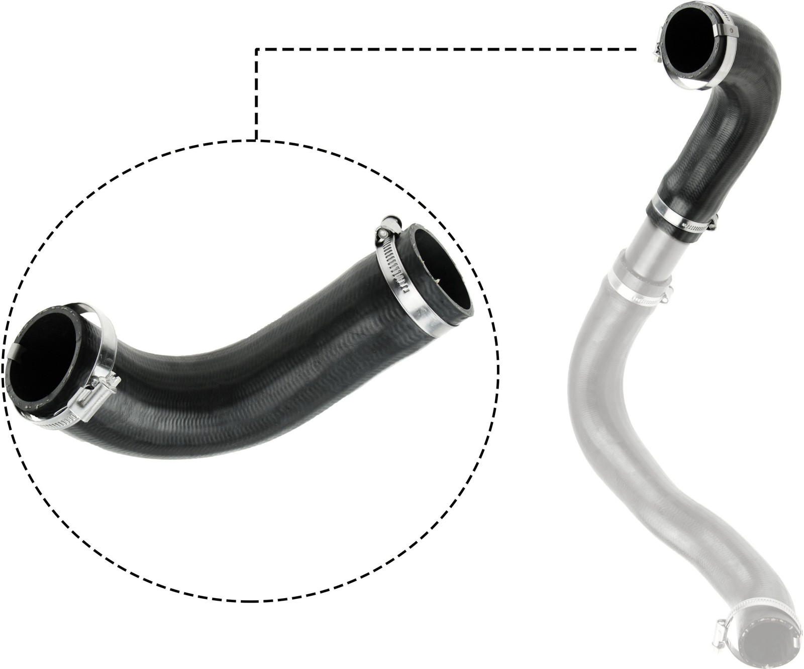 Gates 09-0620 Charge Air Hose Air Supply System For Ford Transit Transit Tourneo - Image 6