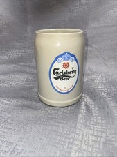 Vintage Carlsberg Ceramic Beer Stein Copenhagen Denmark Made in Western Germany