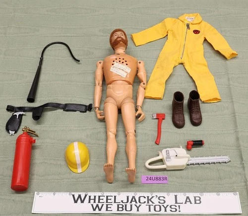 GI Joe Adventure Team Smoke Jumper 1970 Flocked & Talking Hasbro 12" Figure