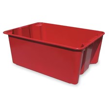 Mfg Tray 7808085280 Stack & Nest Storage Container, 9 Gal, 25-1/4 In L X 18 In