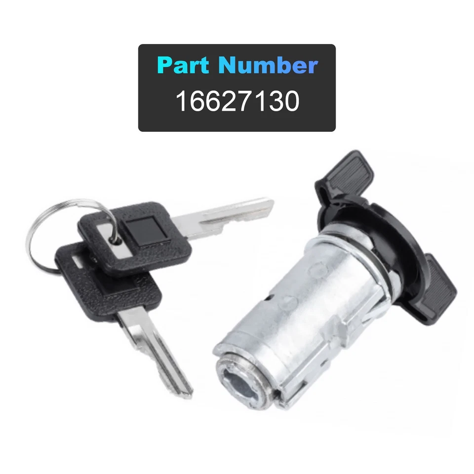 Kit de interruptor de partida e chave de cilindro de trava de ignição adequado para 82-96 Chevy 16627130 - Imagem 3 de 4
