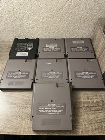 Lot of 7 Nintendo NES Game Cartridges Tested Mario Bros Duck Hunt Tecmo Baseball