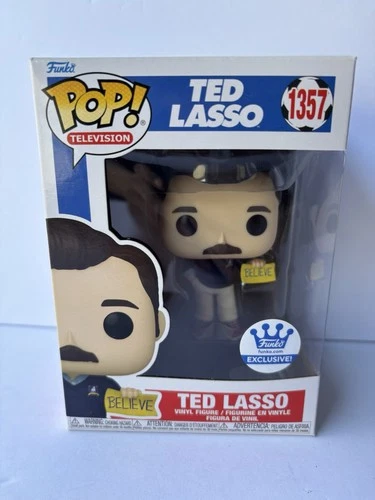 Funko Pop! Television Ted Lasso (BELIEVE SIGN) #1357 W/PROTECTOR