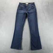 Democracy Jeans Womens 6 Blue Bootcut Stretch Mid Rise Ab Technology Dark Wash