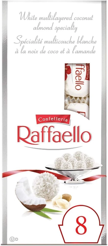 CONFETTERIA RAFFAELLO Coco Almendra 8 Envuelto Individualmente 80g -ENVÍO GRATUITO Foto 2 de 2