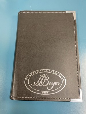 Vintage Defunct 1986 Buffalo NY L. L. Berger Store Employee Leather Portfolio