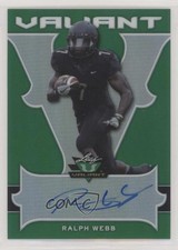 2018 Leaf Valiant Green 11/60 Ralph Webb #BA-RW1 Auto 1u6