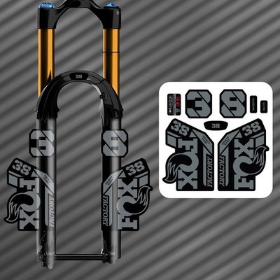 Fox 38 Factory Federgabel Aufkleberset (No.6) 8 tlg Grau MTB Decal
