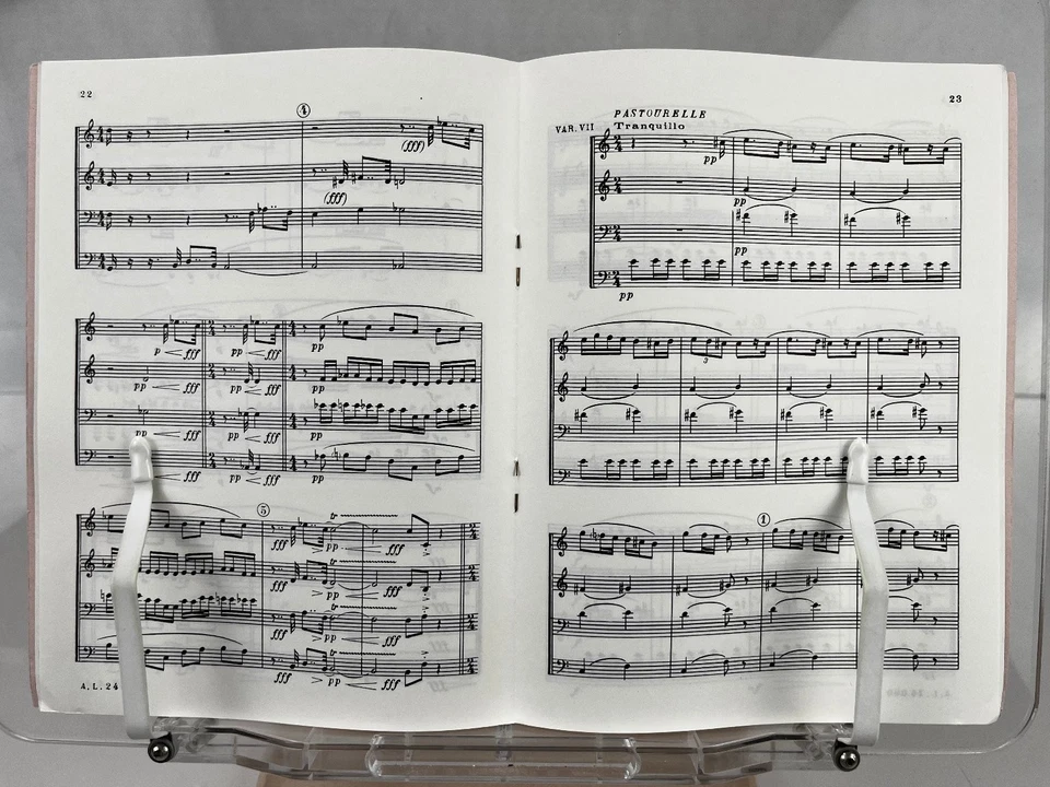 Pierre Max Dubois Sheet Music Variations for Saxophone Quartet 48 pgs - Image 4 of 4